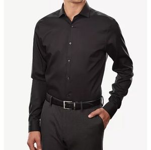 Men's black dress shirt